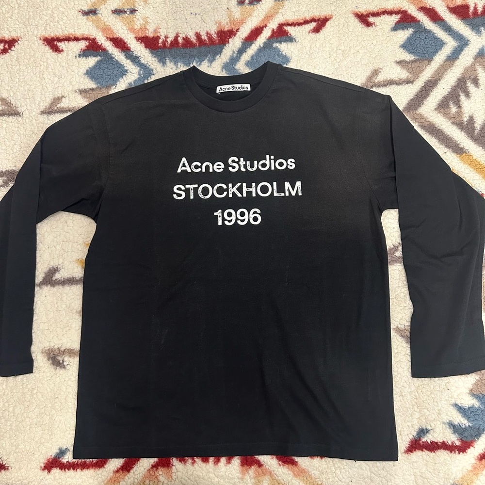 Acne Studios Black Long Sleeve Tee